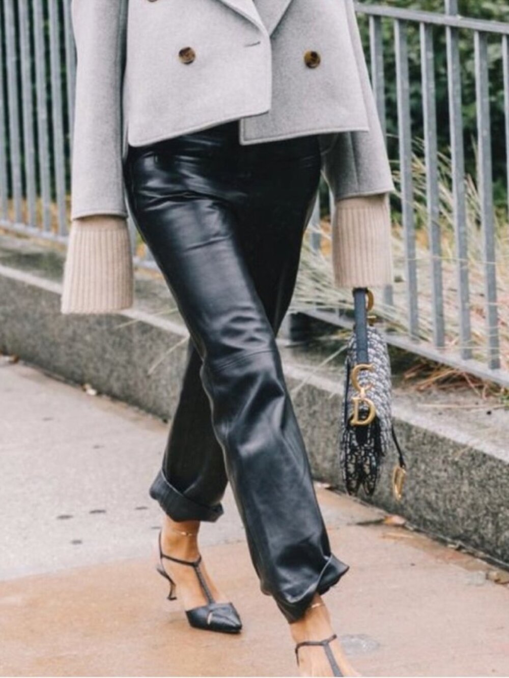 JLC New York Soft Leather Pants Size 14 Straight Leg High Rise NEW